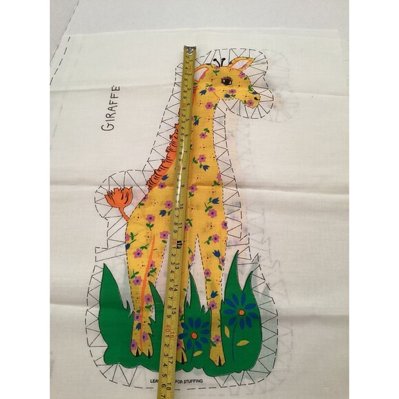 Vintage Sew It Yourself 18 Inch Giraffe Doll Pillow Stitch & Turn Craft Pattern - Picture 5 of 5